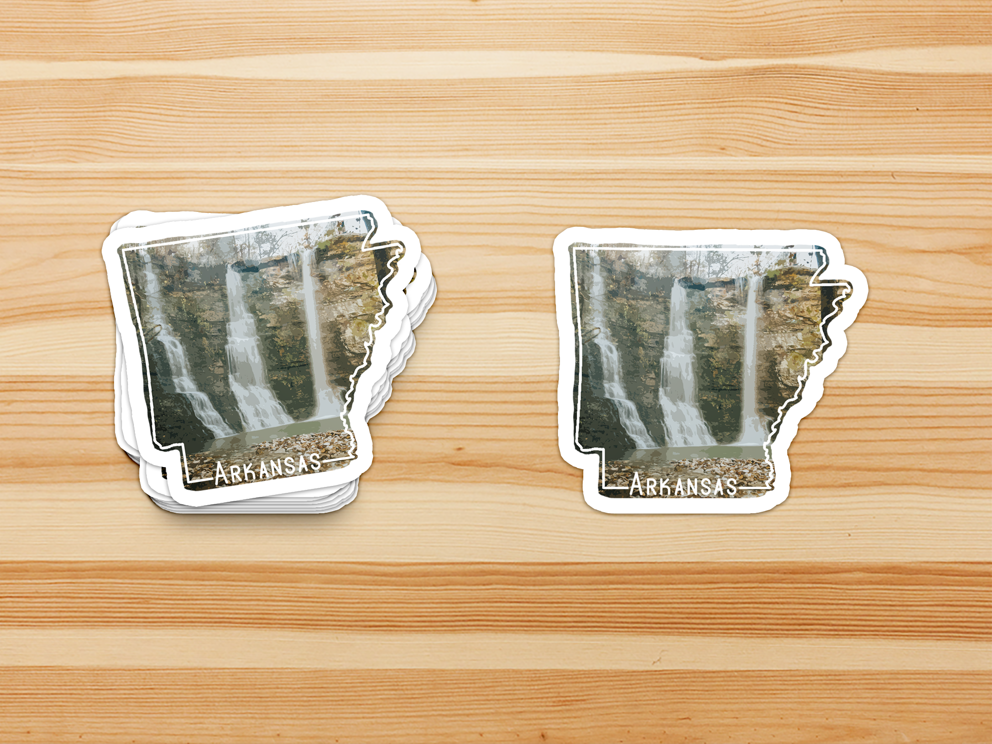 Arkansas Waterfall Sticker